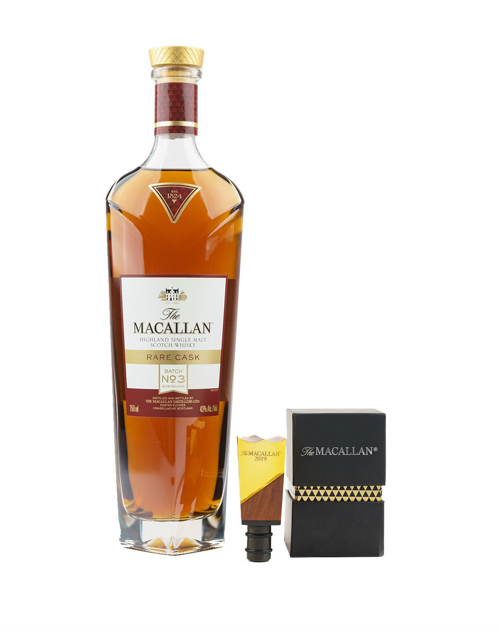 The Macallan 2019 Rare Cask with Fifth Annual Commemorative Limited Edition Bottle Stopper