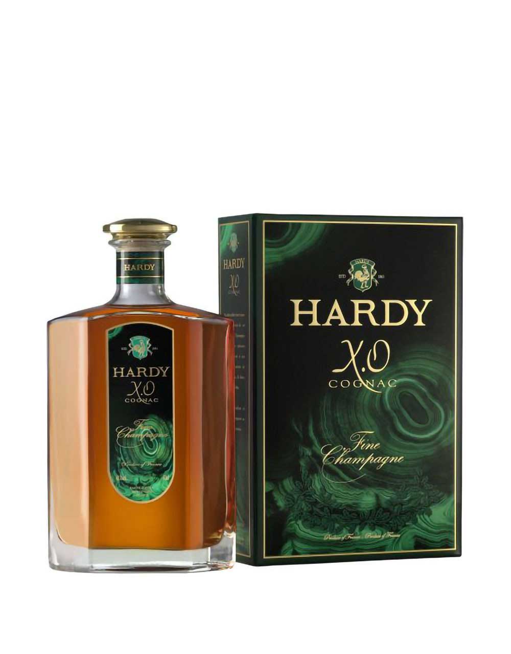 Hardy XO Bronze Decanter Fine Champagne Cognac