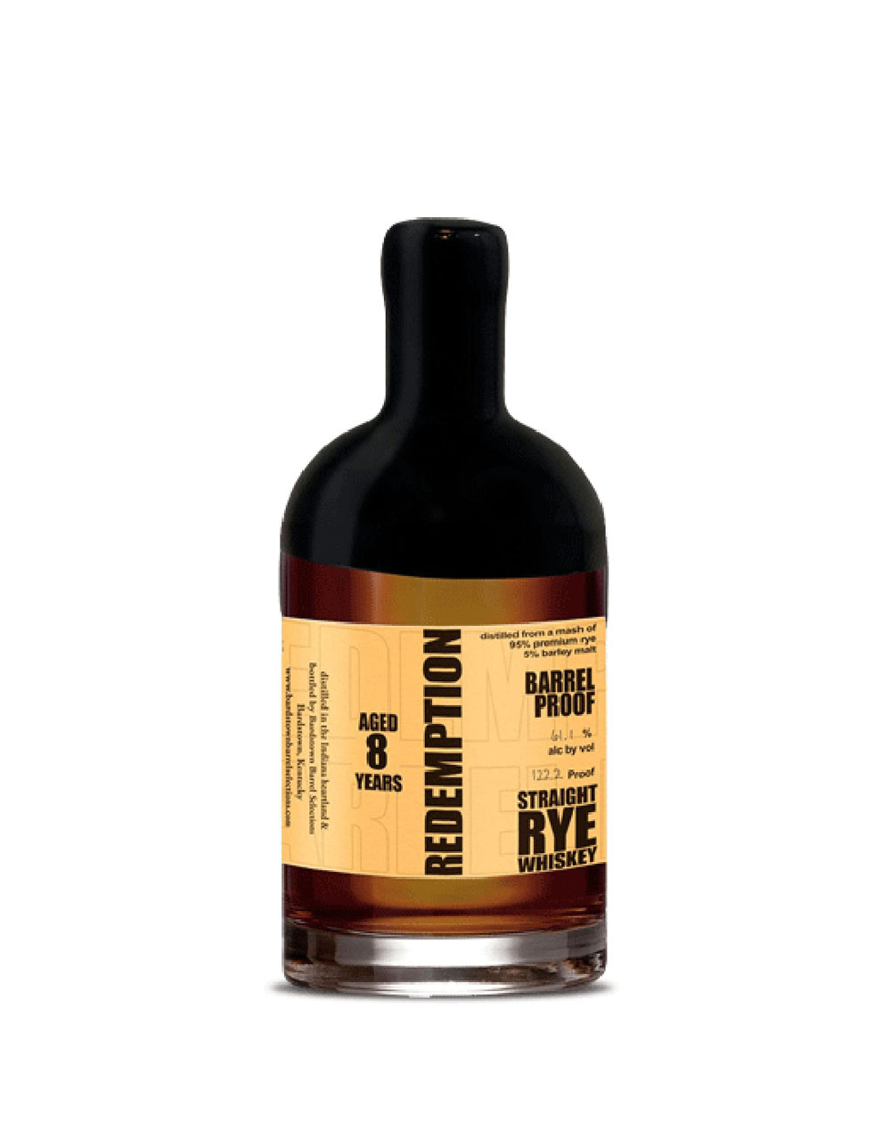 Redemption 8 Year Old Barrel Proof Straight Rye Whiskey